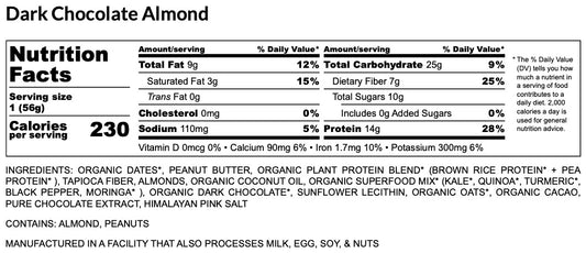 Dark Chocolate Almond (8 Bars)